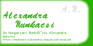 alexandra munkacsi business card
